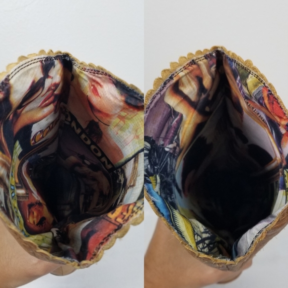 AWOL 90s Y2K Barbie Bratz Butterfly Tan Leather Western Rockabilly Boots 7.5 - Picture 7 of 12